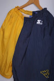 Vintage 90's Starter Shorts Navy/Orange West Virginia