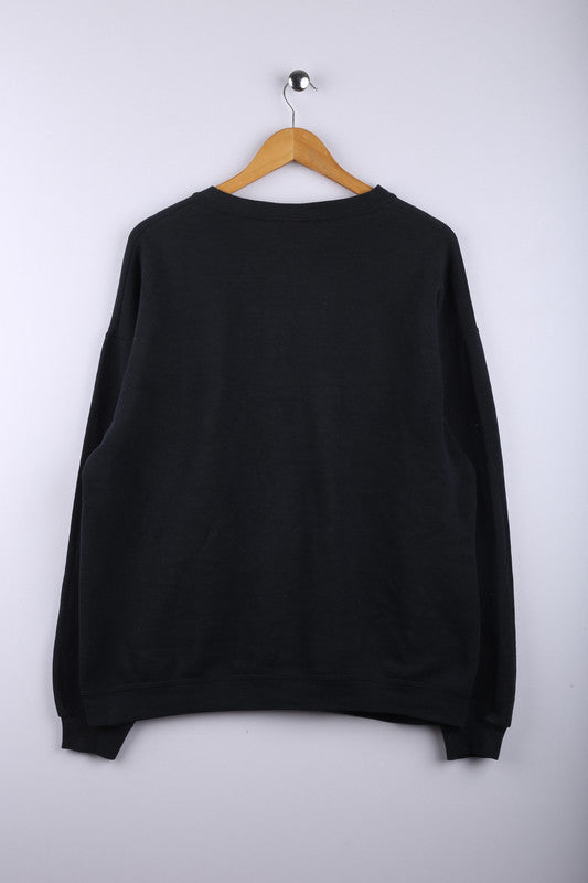Vintage 90's Lee Sweatshirt Black - Cotton