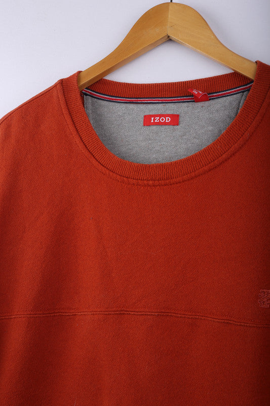 Vintage 90's IZOD Sweatshirt Red - Cotton