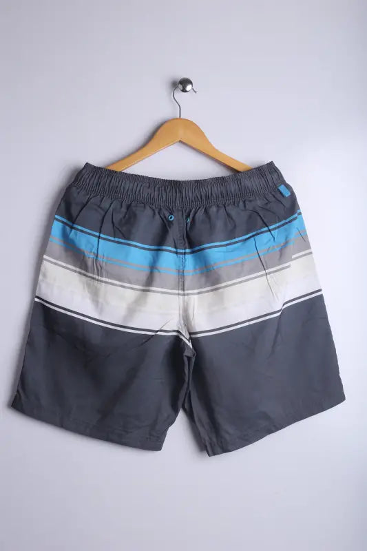 Vintage Casual Shorts Grey/Stripe