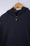 Vintage 90's Champion Zipper Hoodie Navy - Cotton