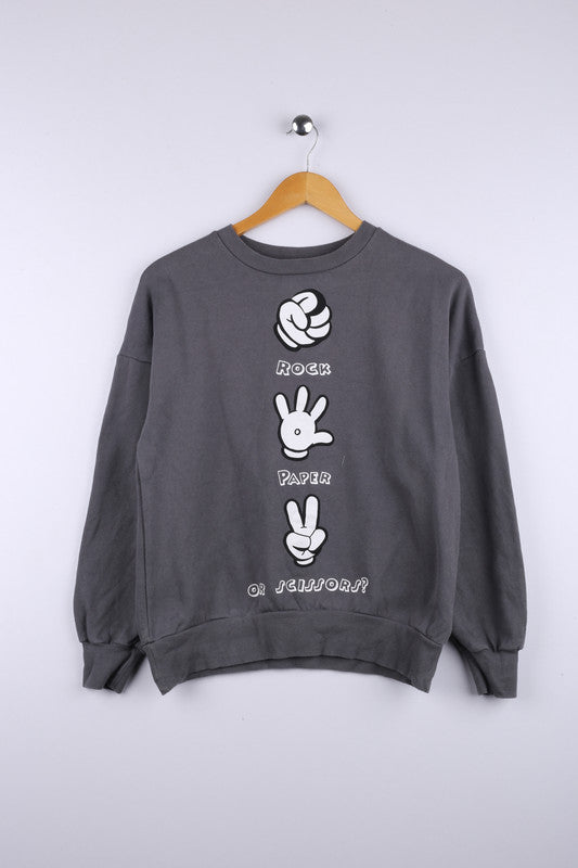 Vintage 90's Disney Sweatshit Grey - Cotton