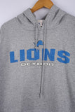 Vintage 90's Detroit Lions Hoodie Grey - Cotton