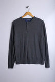 Vintage Tommy Hilfiger Button up Sweater Grey - Wool