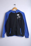 Vintage 90's Nike Air Track Jacket Black/Blue - Polyester