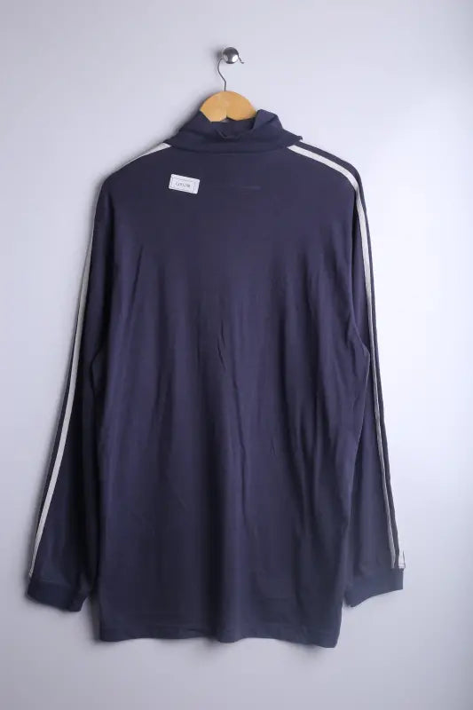 Vintage 90's Adidas Turtleneck Sweatshirt Blue - Cotton