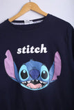 Vintage Disney Stitch Sweatshirt Black - Cotton