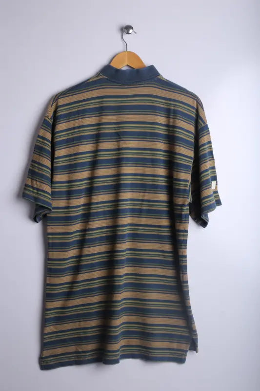 Vintage 90's Timberland Polo T-Shirt Stripe - Cotton