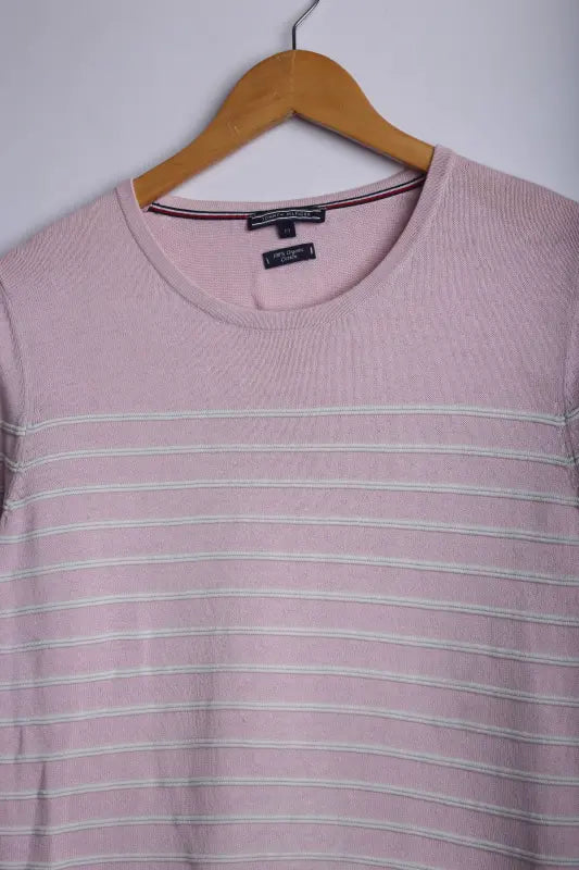 Vintage 90's Tommy Hilfiger Sweater Pink - Cotton