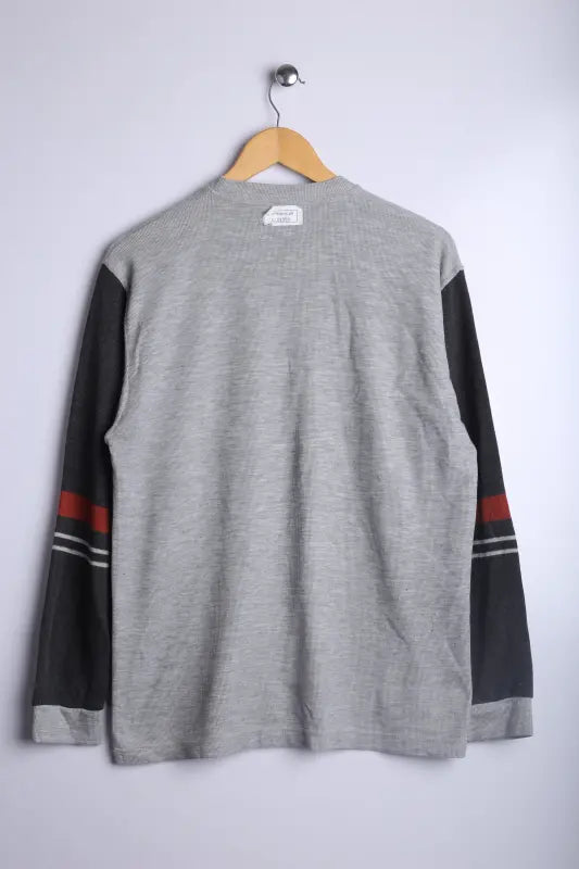 Vintage 90's Lacoste Sweater Grey/Red/Black - Cotton