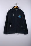 Vintage 90's Nike Hille Zipper Jacket Black - Fleece