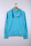 Vintage 90's Adidas Zipper Hoodie Sky Blue - Polyester