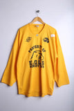 Vintage BCHL Eagle Hockey Club Jersey Yellow - Knit Polyester