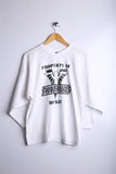 Vintage Thunderbirds Hockey Jersey White - Knit Polyester