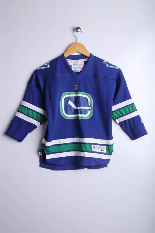 Vintage NHL Canucks Jersey Blue - Knit Polyester
