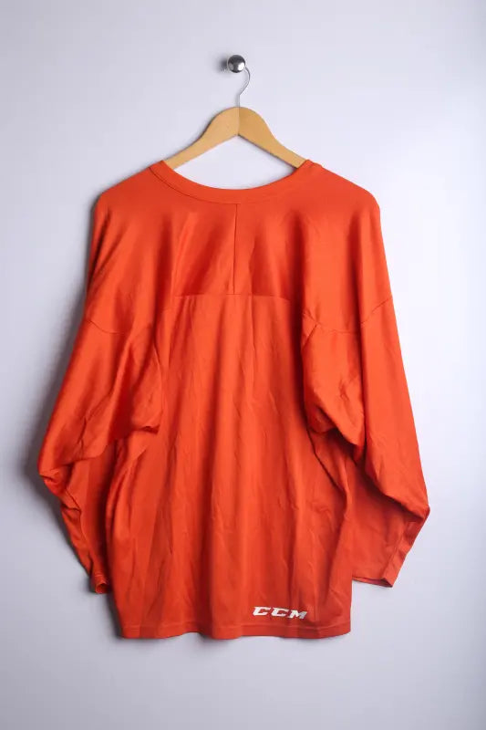 Vintage NSWC Winterhawks Jersey Orange - Knit Polyester