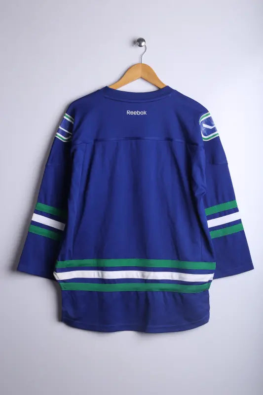 Vintage NHL Vancouvers Jersey Navy - Knit Polyester