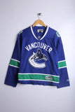 Vintage NHL Vancouvers Jersey Navy - Knit Polyester