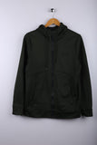 Vintage 90's Under Armour Zipper Hoodie Olive - Polyester