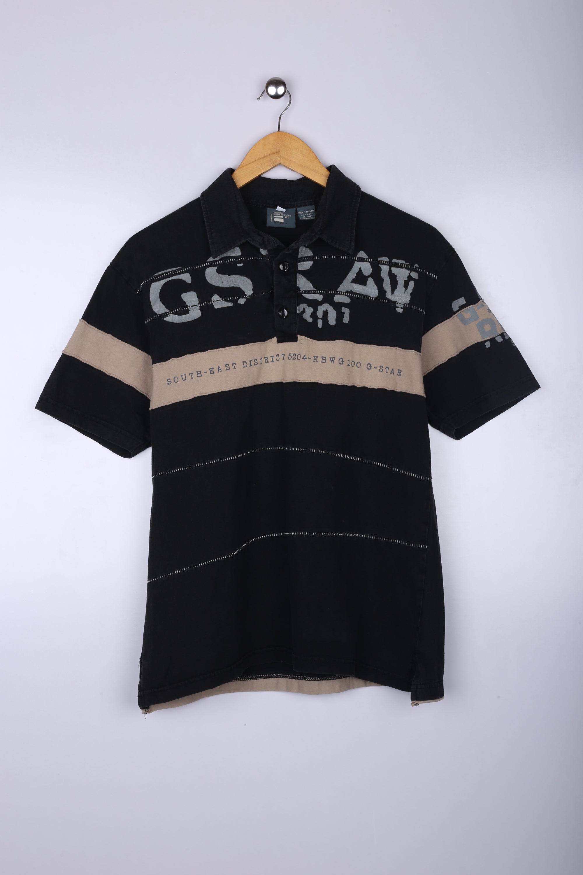 Vintage G-Star Raw Polo Black Medium