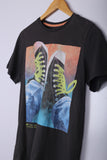 Vintage Sneakers Graphic Tee Grey Small