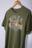 Vintage BULES Graphic Tee Olive Medium