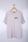 Vintage Whale Graphic Tee off white X Large