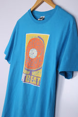 Vintage Gotbeats Graphic Tee Sky Blue Medium