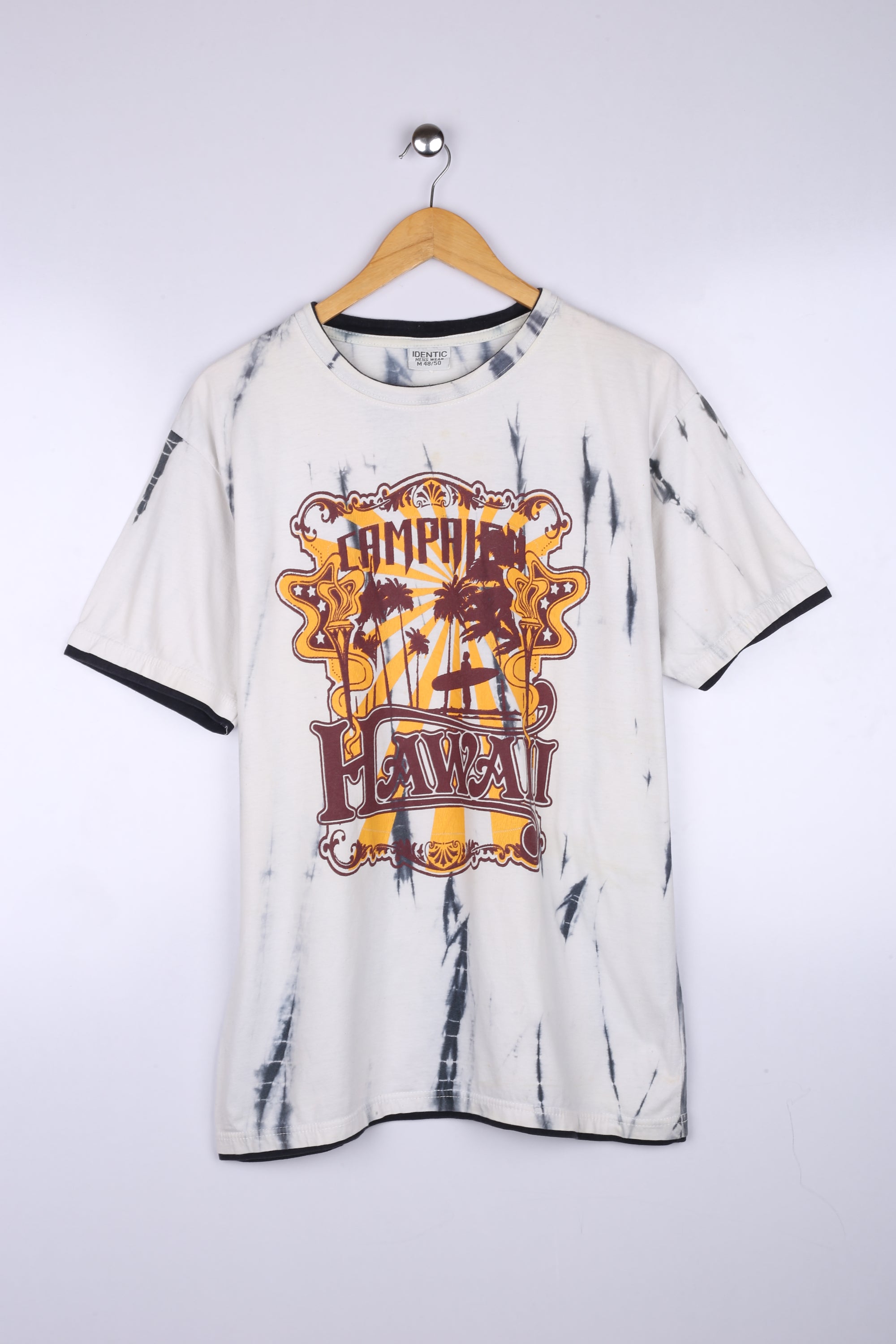 Vintage Campaign Hawaii Graphic Tee White Large