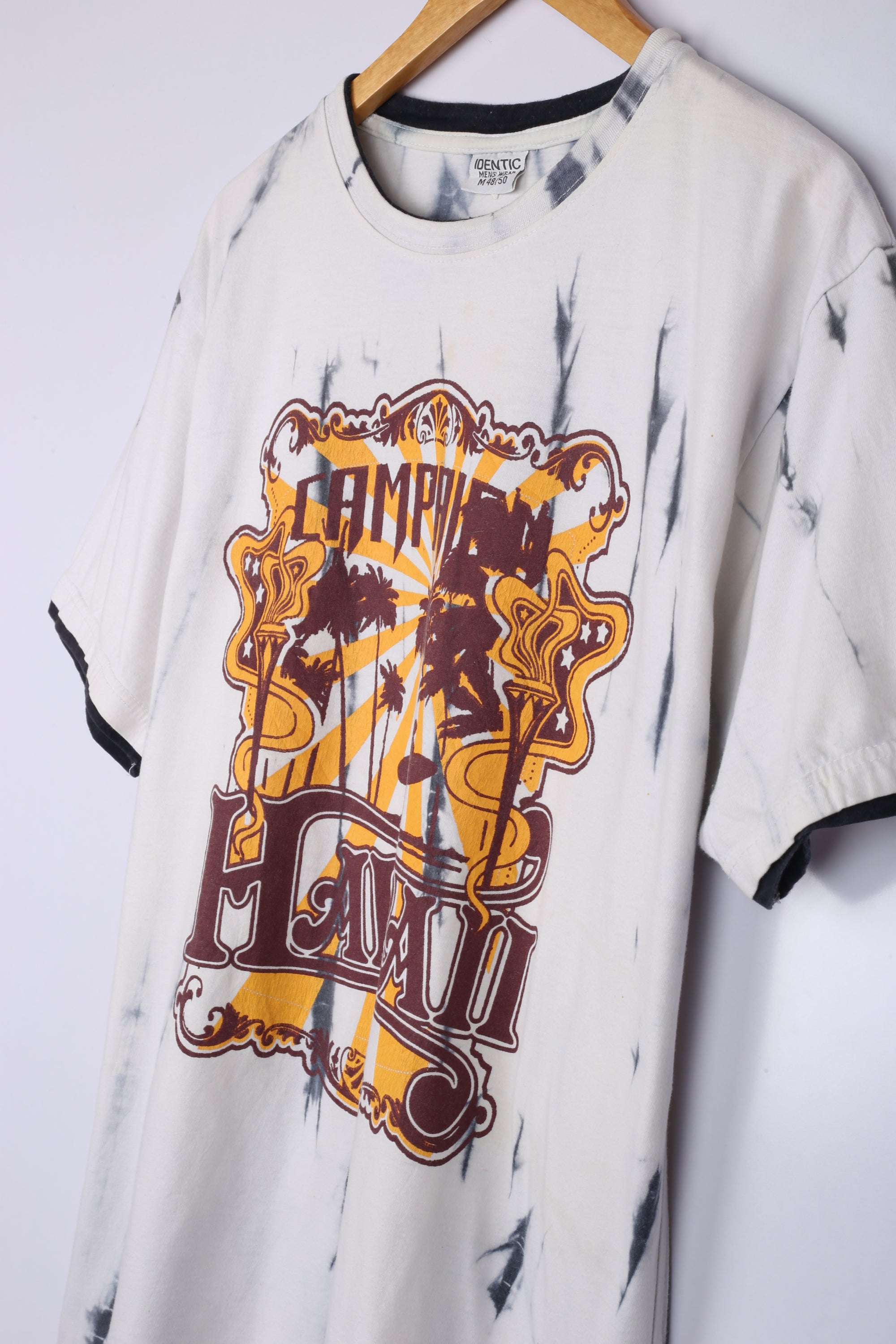 Vintage Campaign Hawaii Graphic Tee White Large