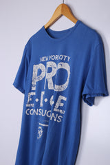 Vintage NEW YORK Graphic Tee Blue Medium