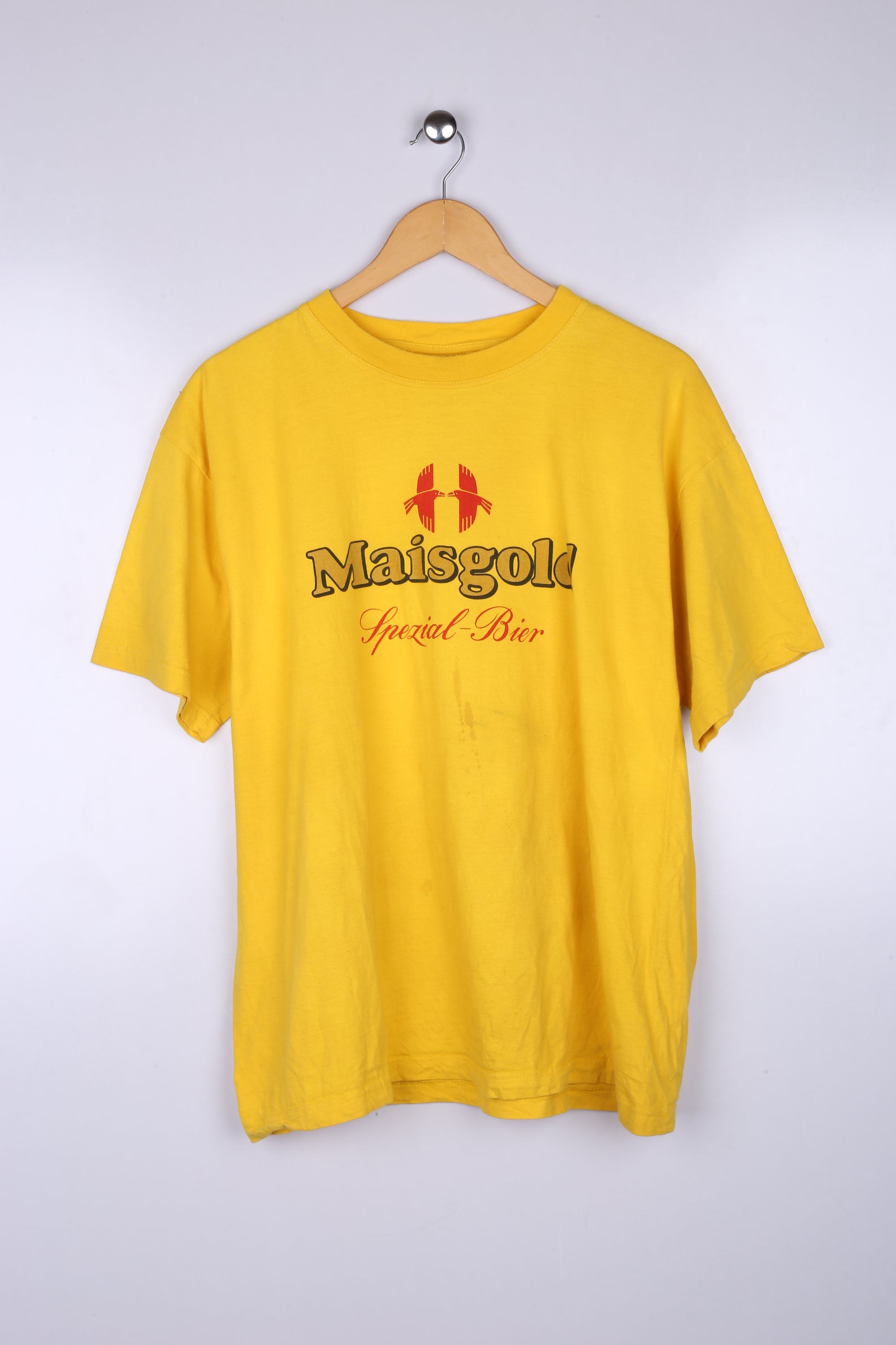 Vintage Masigold Graphic Tee Yellow X Large