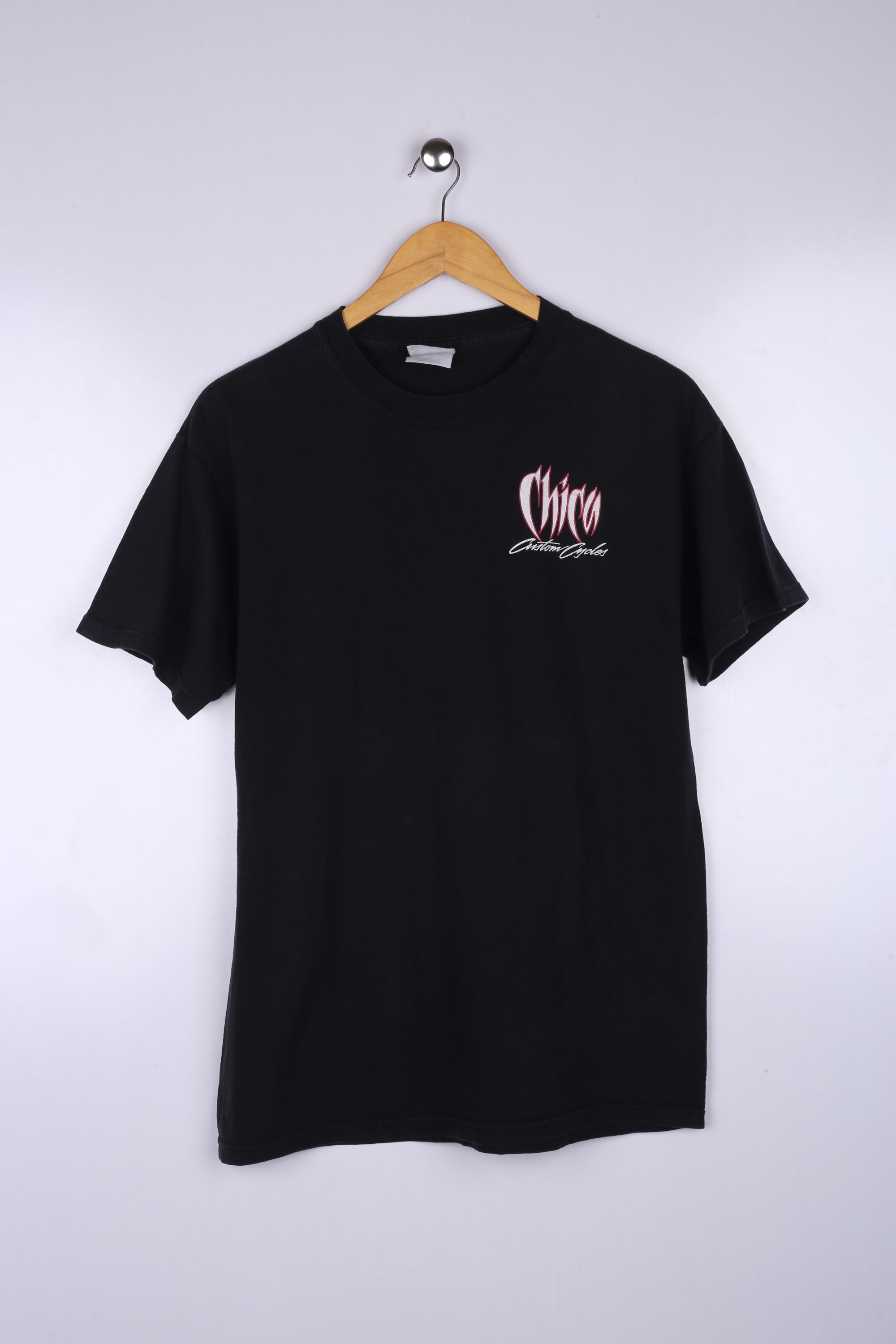 Vintage Chico Motorcycles Graphic Tee Black Large