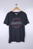 Vintage Tom Tailor Graphic Tee Grey X Large