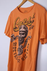 Vintage Jean Pascale Graphic Tee Orange Medium