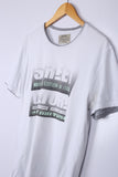 Vintage Identic Graphic Tee White Large