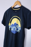 Vintage Humor Graphic Tee Blue Small