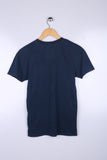 Vintage Humor Graphic Tee Blue Small