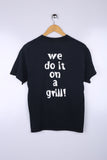 Vintage Barbeque Graphic Tee Black Small