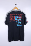 Vintage Miami Graphic Tee Navy Large