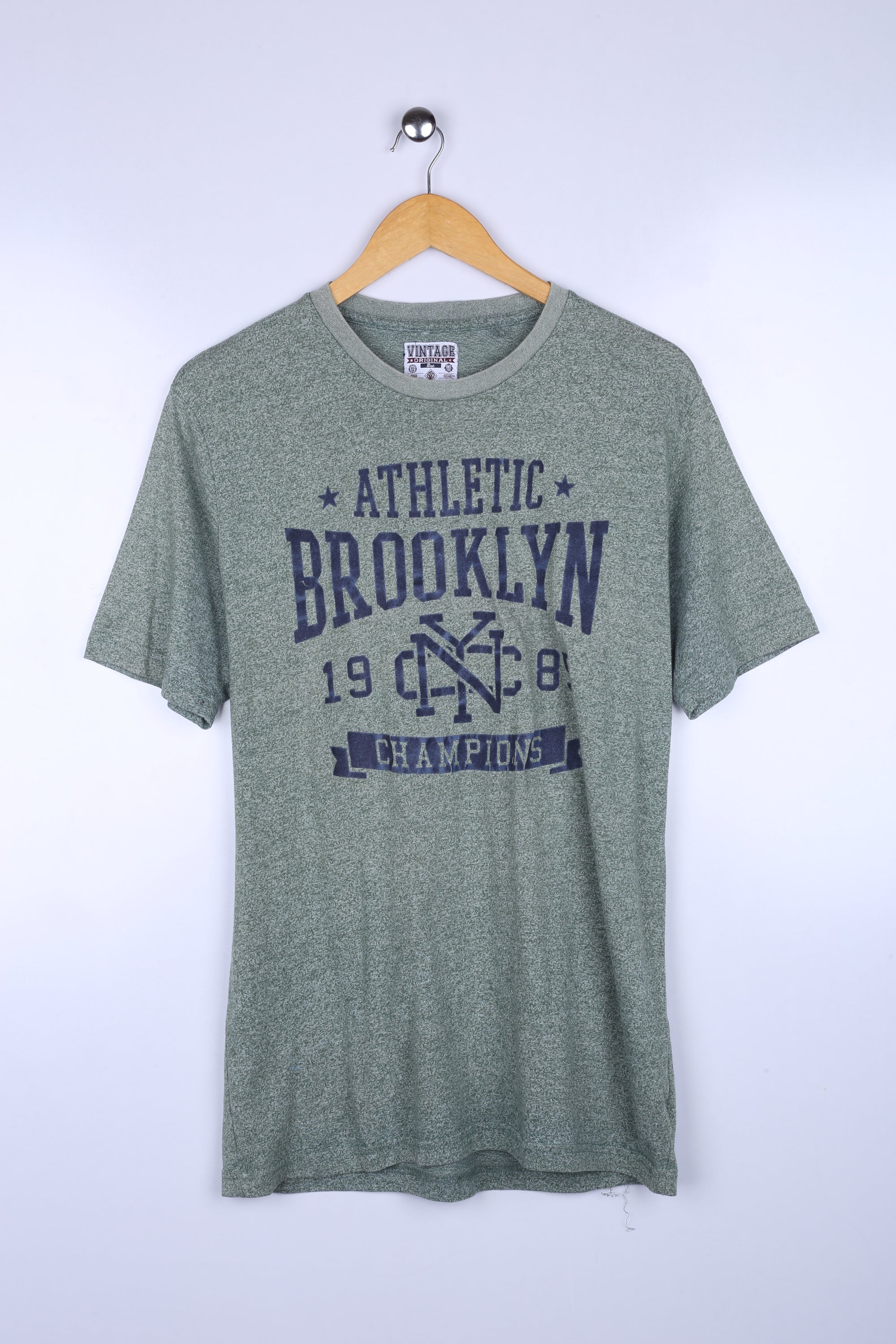 Vintage Athletic Brooklyn Graphic Tee Grey