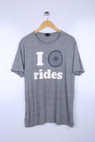 Vintage Bicycle Rides Graphic Tee Grey X Large