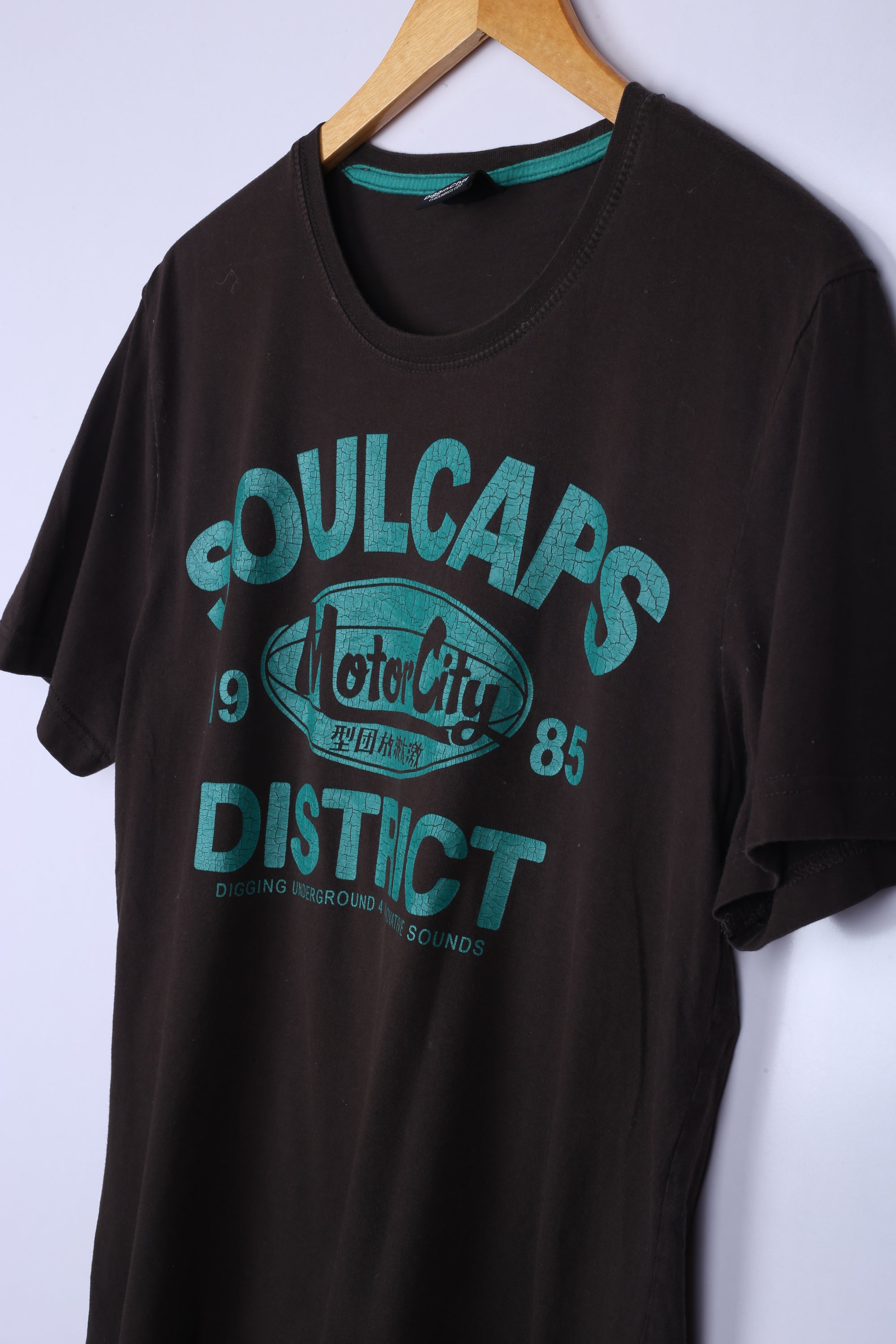 Vintage Soulcaps Graphic Tee Brown Large