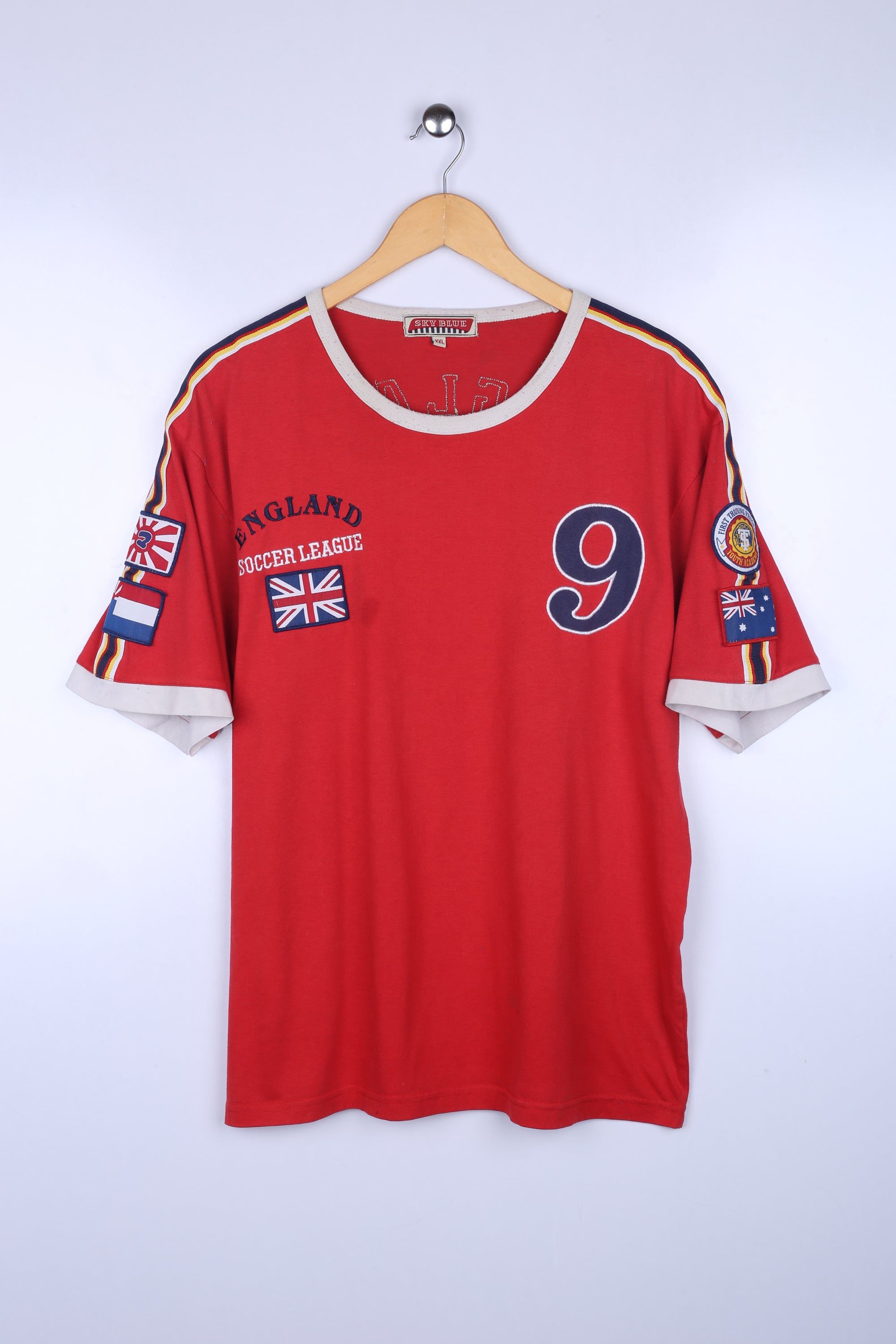 Vintage 90's England Soccer Tee Red