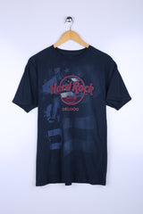 Vintage Hardrock Café Graphic Tee Navy Medium