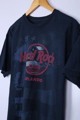 Vintage Hardrock Café Graphic Tee Navy Medium