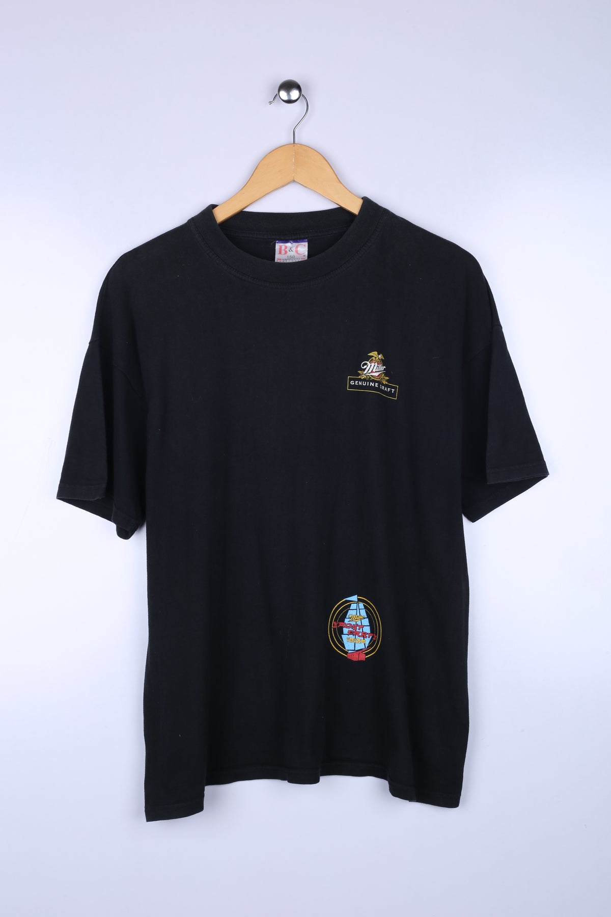 Vintage Miller Graphic Tee Black X Large