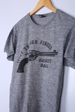 Vintage Trigger Graphic Tee Grey Small