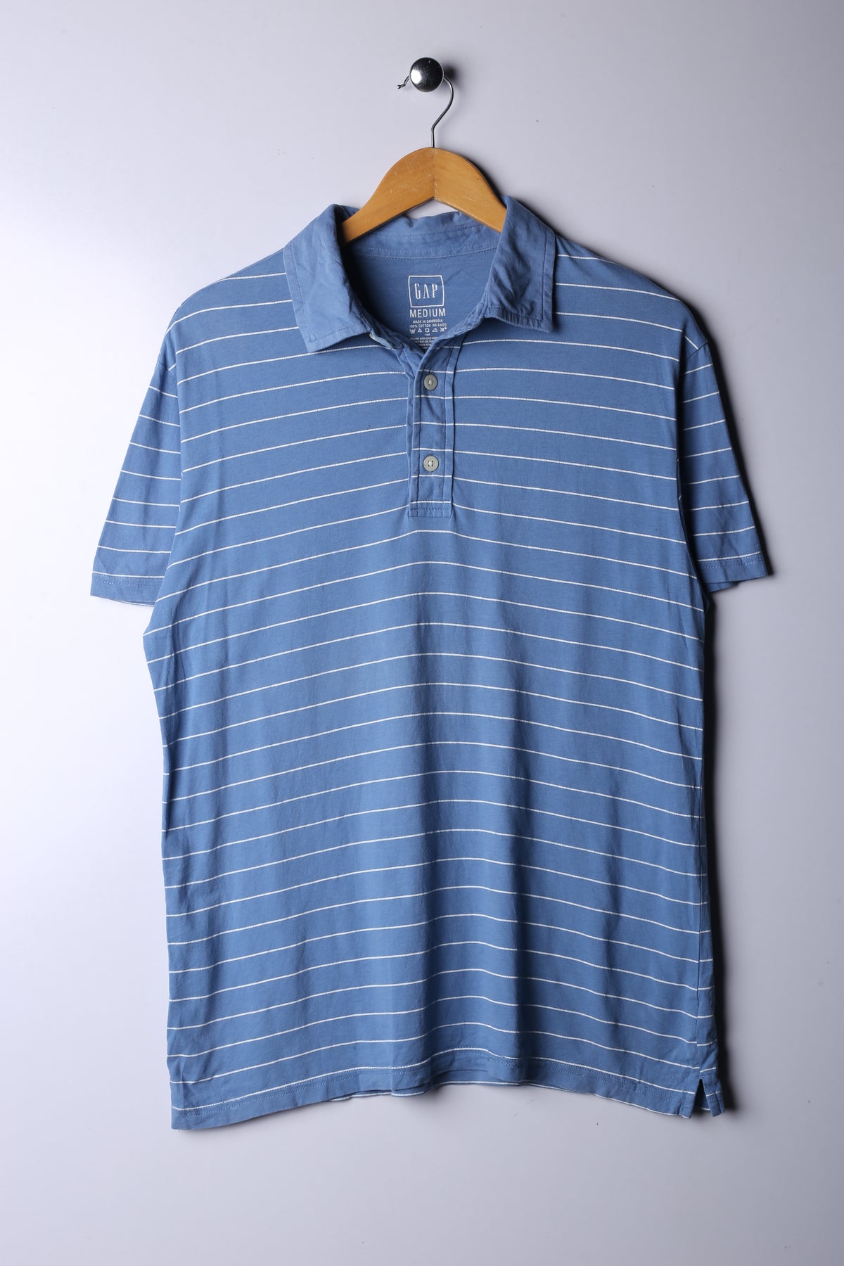 Vintage 90's GAP Polo Tee Blue - Cotton