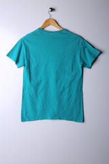 Vintage 90's Gildan Tee Aqua - Cotton